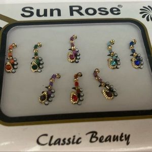 8 Multicolored Long Forehead